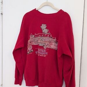Disney Red Crewneck Sweater